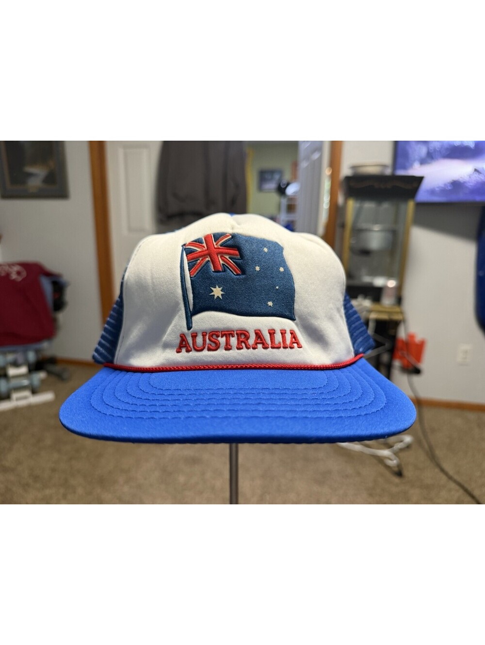 Vintage Australian Flag SnapBack Trucker Hat / Adjustable